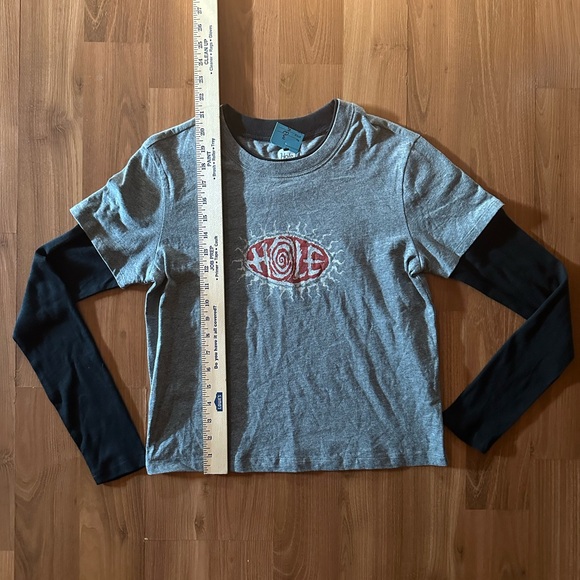 NWT Embroidered Hole Combo Top Courtney Love ❤️ size small - Picture 3 of 7